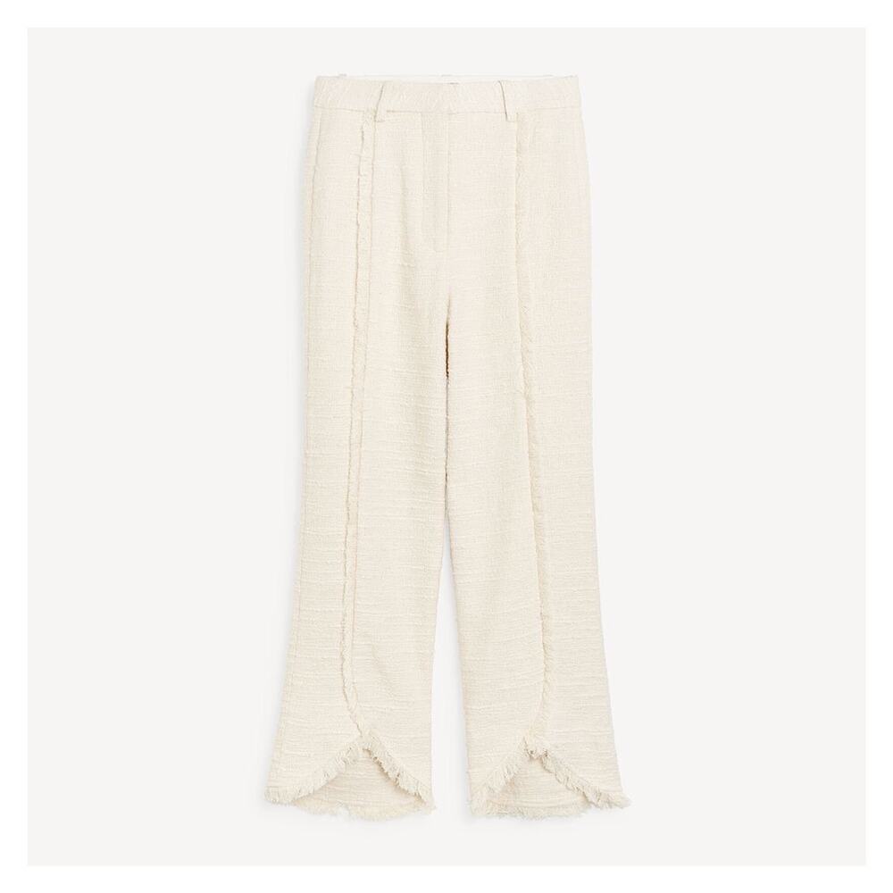 BY MALENE BIRGER Ivory Nadihas Bouclé Crop Trousers Size 6 / 27" NWT - Picture 6 of 16